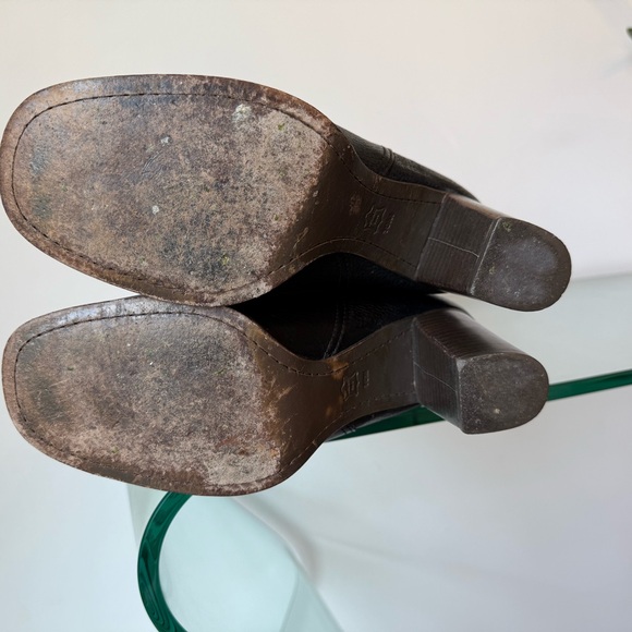 Tory Burch Black Textured Heeled Boots - Picture 4 of 16